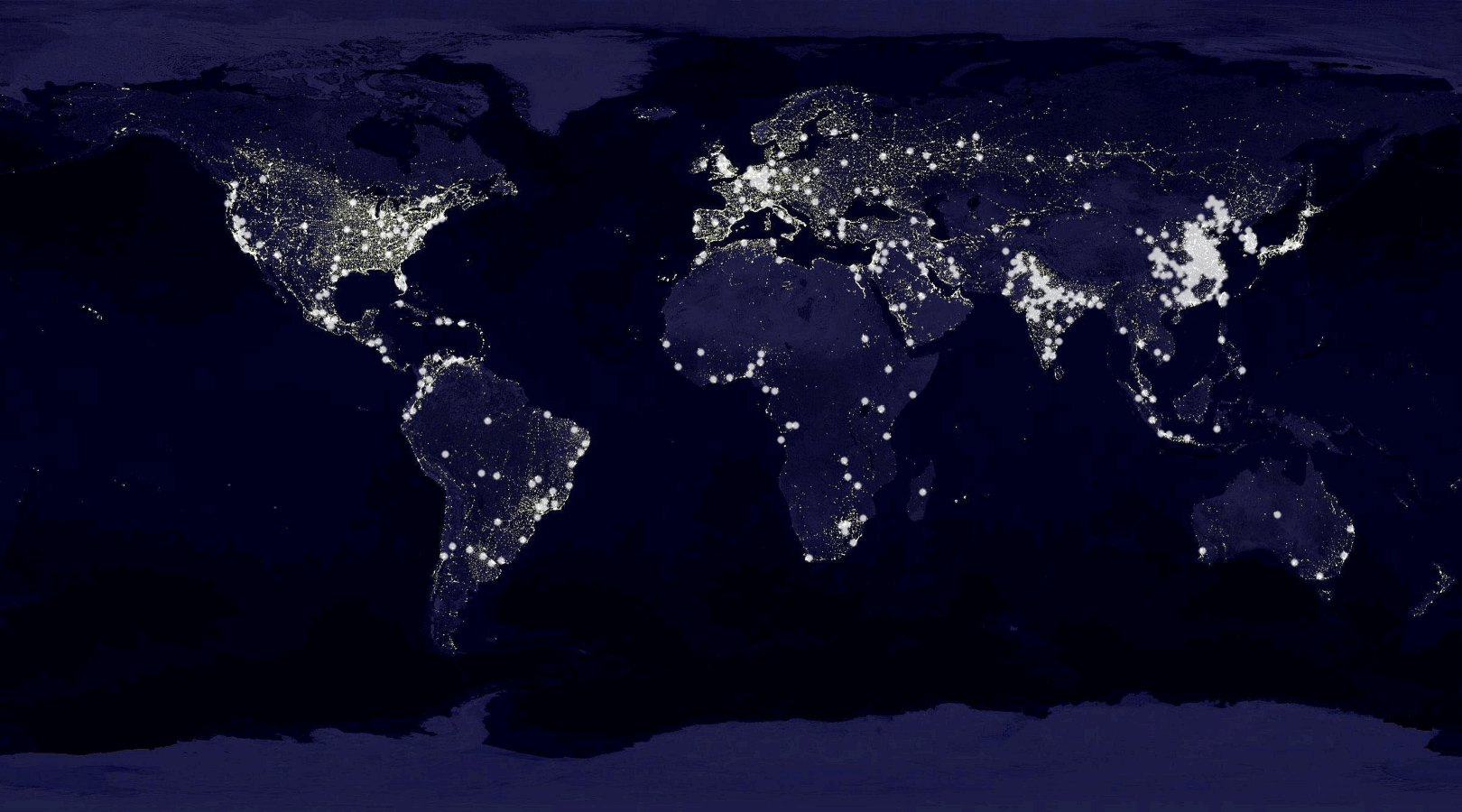 Kaart karakters steden wereld