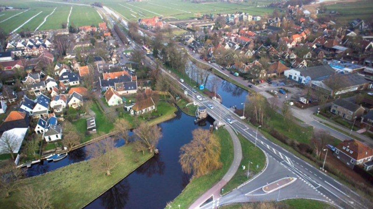 Broek in Waterland vogelvlucht