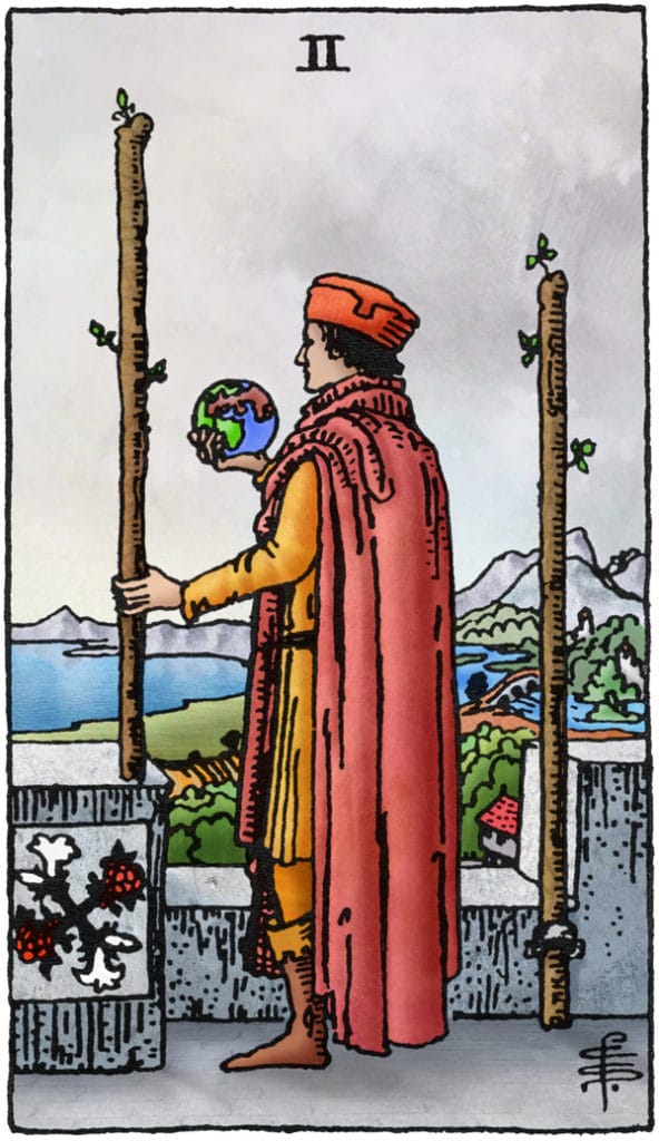 tarotkaart staven