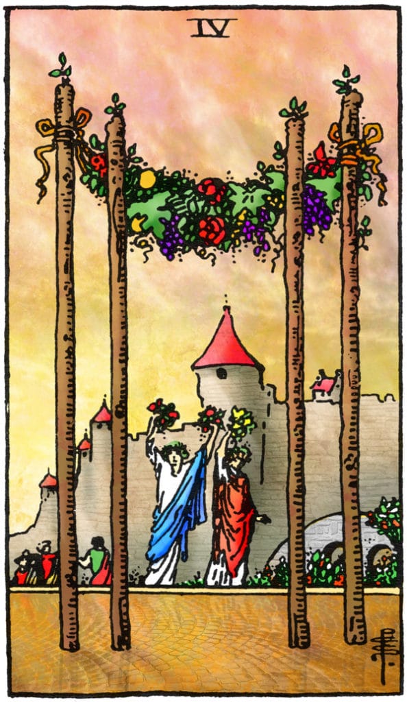 tarotkaart staven