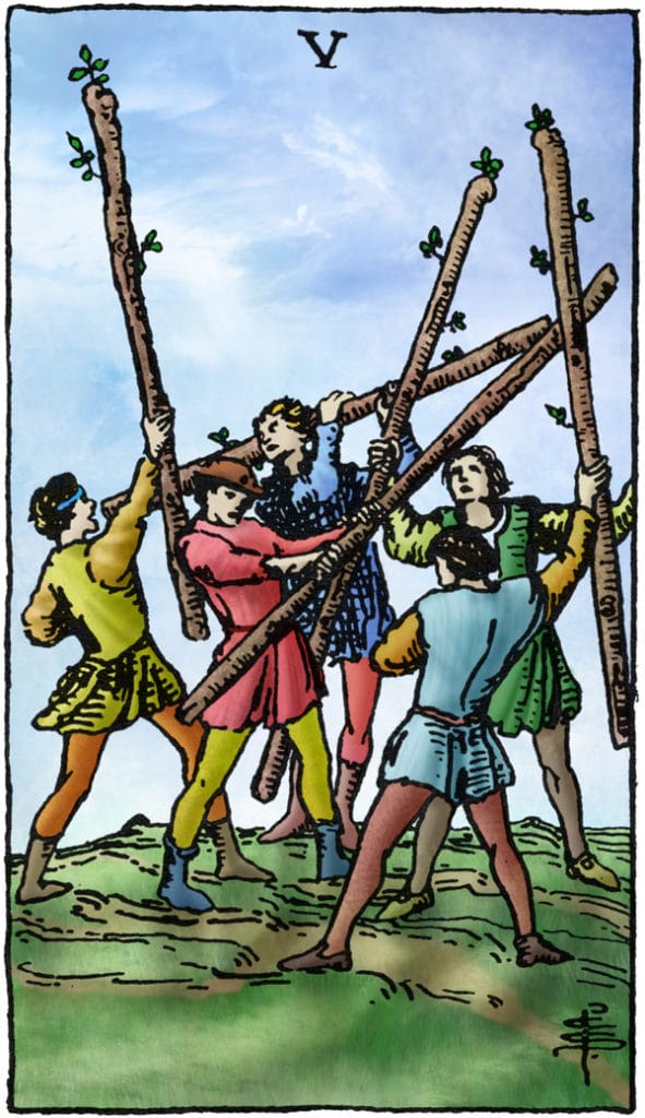 tarotkaart staven