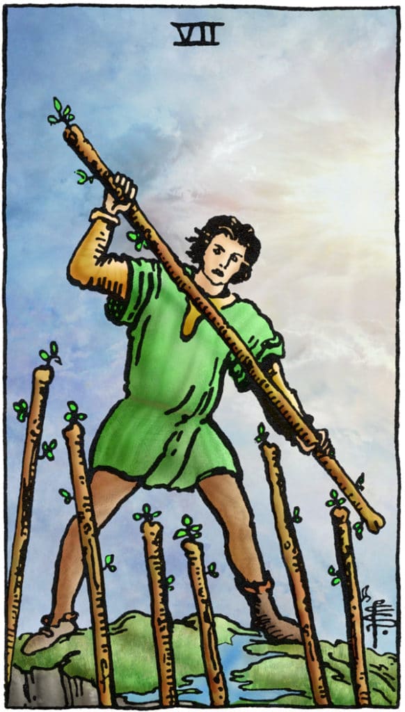 tarotkaart staven