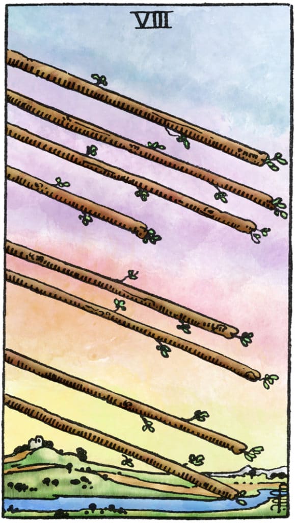 tarotkaart staven