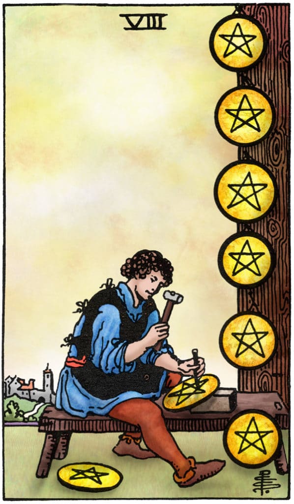 tarotkaart pentakels
