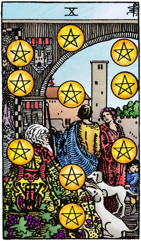 tarotkaart pentakels