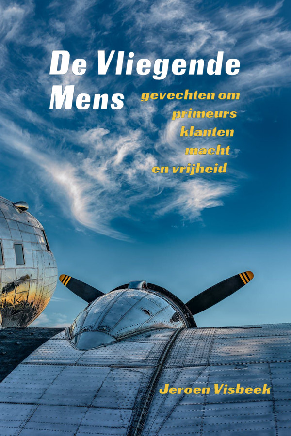 Boek voorkant De vliegende mens